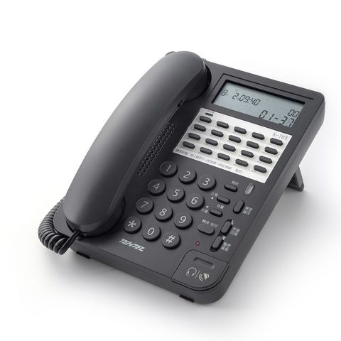 【中晉網路】國洋 K761 黑色話機 免持通話來電顯示電話機 有耳機孔 水晶頭可用