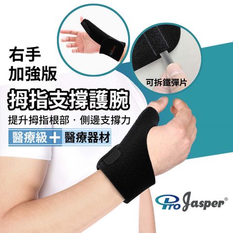 【ProJasper大來護具】拇指支撐-大拇指側邊固定 媽媽手護具 FA002B （加強版）右手專用 1支