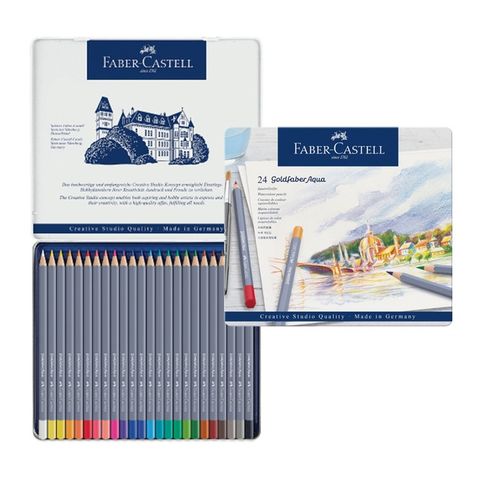 【Faber-Castell】輝柏 水性色鉛筆 24色 / 盒 114624