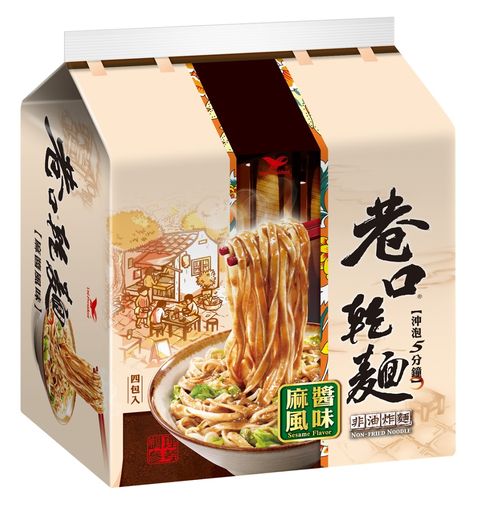 統一 【巷口乾麵 】麻醬風味(4包/組)
