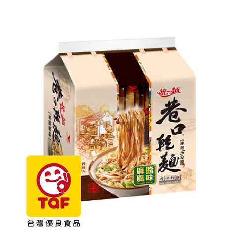 統一麵 巷口乾麵 麻醬風味 (四合一)(24入/箱)