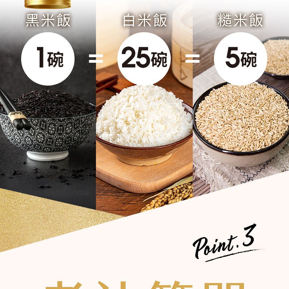 黑米飯白米飯糙米飯25碗5碗