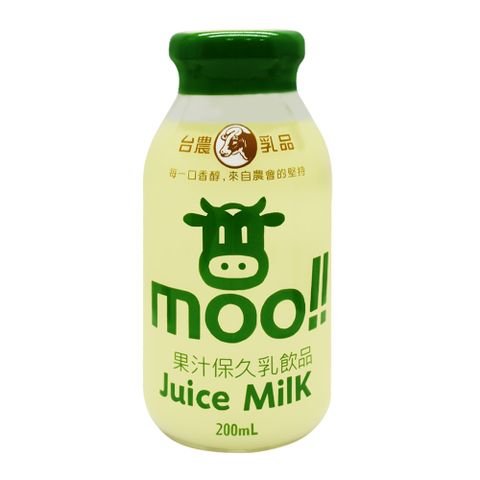 【台農乳品】果汁保久乳飲品200mlx24瓶(箱)