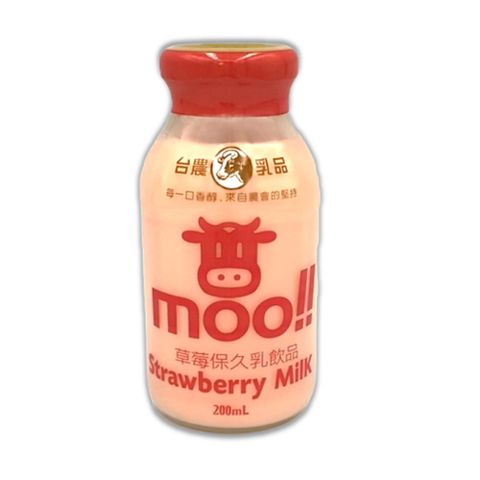 【台農乳品】草莓保久乳飲品200mlx24瓶(箱)