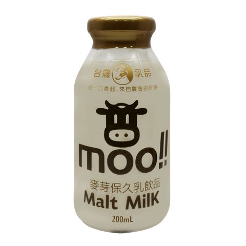 【台農乳品】麥芽保久乳飲品200mlx24瓶(箱)