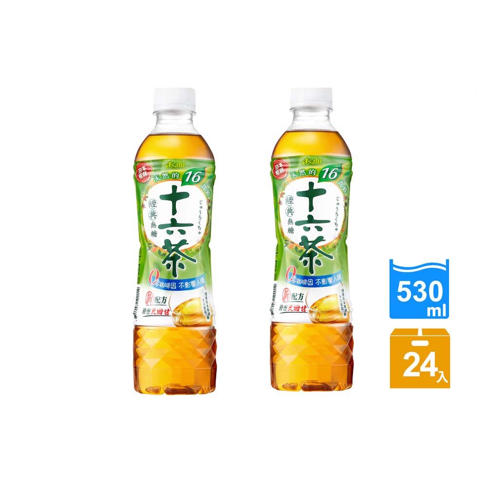 Asahi 朝日 十六茶 零咖啡因 複方茶 530ml-24入x2 - PChome 24h購物