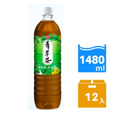 味丹 青草茶1480ml (12瓶/箱)