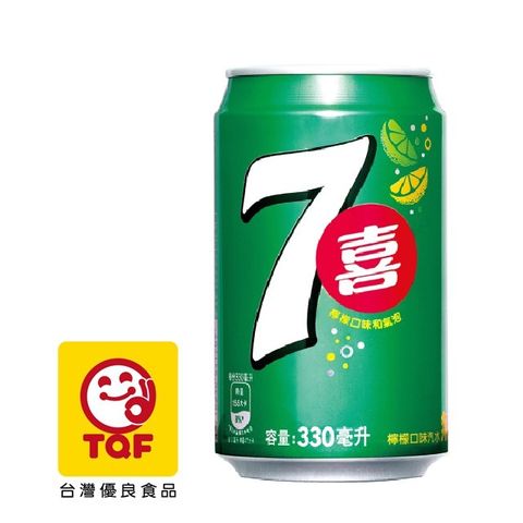 百事可樂 七喜汽水330ml(6入/組)