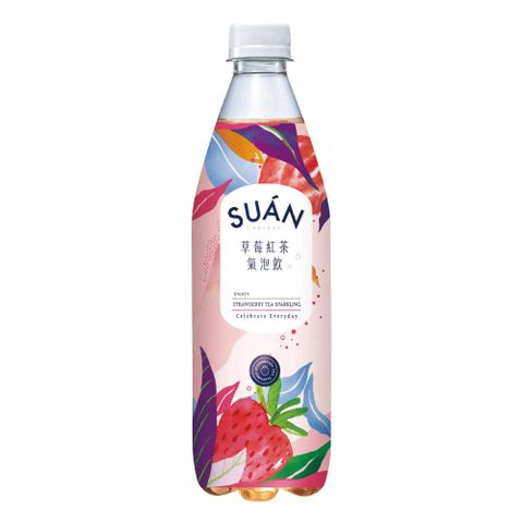 究•選SUAN 草莓紅茶氣泡飲540ml(24入/箱)