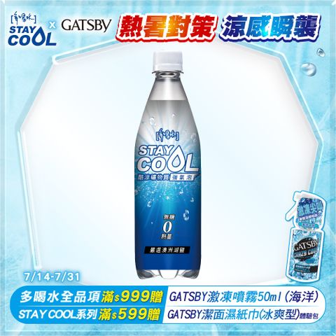 味丹 多喝水STAY COOL酷涼礦物質強氣泡水560ML（24入/箱）