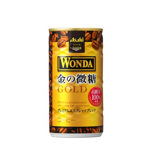 Asahi 朝日 WONDA 金的微糖咖啡 182ml-30入(嚴選高品質咖啡豆來自日本香醇圓潤)