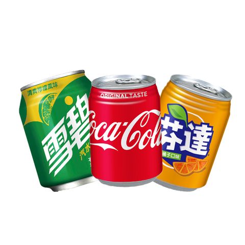 【Coca-Cola 可口可樂】(可樂+雪碧+芬達)易開罐綜合組250ml (24入X各3箱)