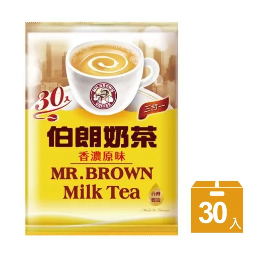 金車 《伯朗咖啡》三合一香濃原味奶茶(30入)