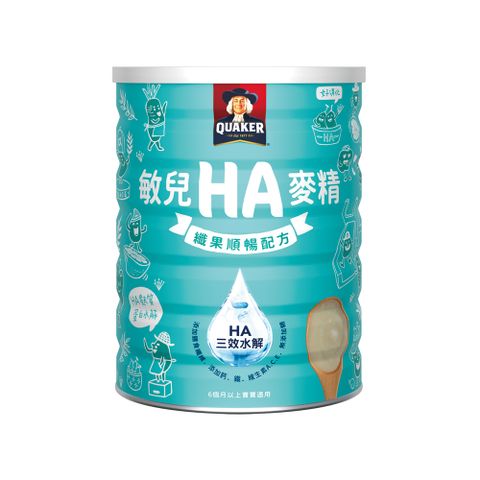 Quaker 桂格 敏兒HA麥精纖果順暢配方(700g/罐)