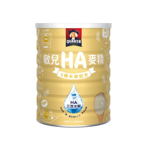 Quaker 桂格 敏兒HA麥精五種水果配方(700g/罐)