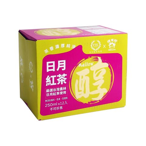 【迷克控x台灣農林】日月紅茶250ml*12瓶