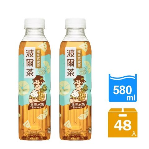 金車 《波爾茶》旺來芭號茶580mlx24入/箱x2箱