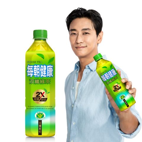 每朝健康雙纖綠茶650ml(4入/組)
