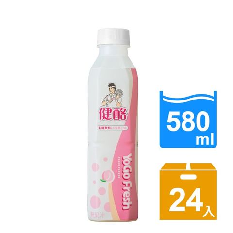 【金車】健酪乳酸飲料-水蜜桃口味580ml(24瓶/箱)