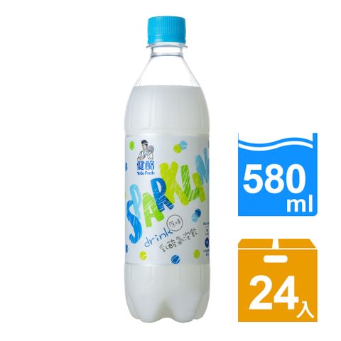 【金車】健酪乳酸氣泡飲料580ml (24瓶/箱)_賞味期限：2024/07/06