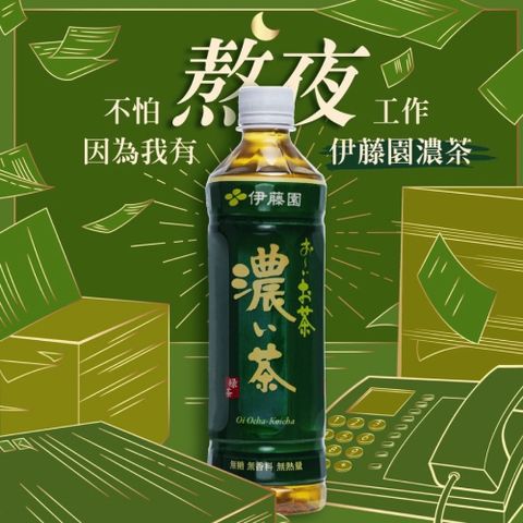 《伊藤園》OiOcha 濃味綠茶 530ml (24入X2箱)