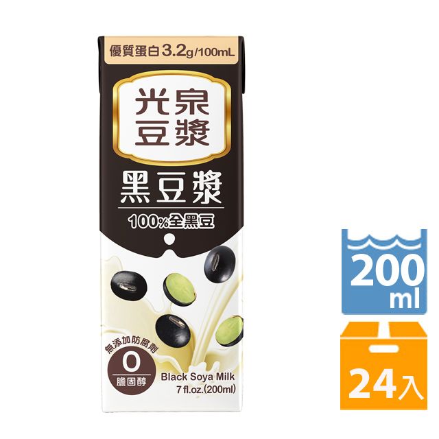 光泉 黑豆漿 200ml(24入/箱)