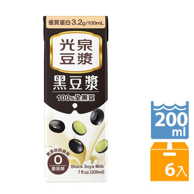 光泉 黑豆漿 200ml(6入/組)