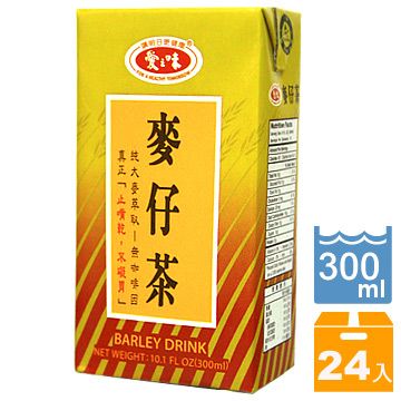 整箱加碼↘$9.5/瓶愛之味 麥仔茶300ml(24入/箱)