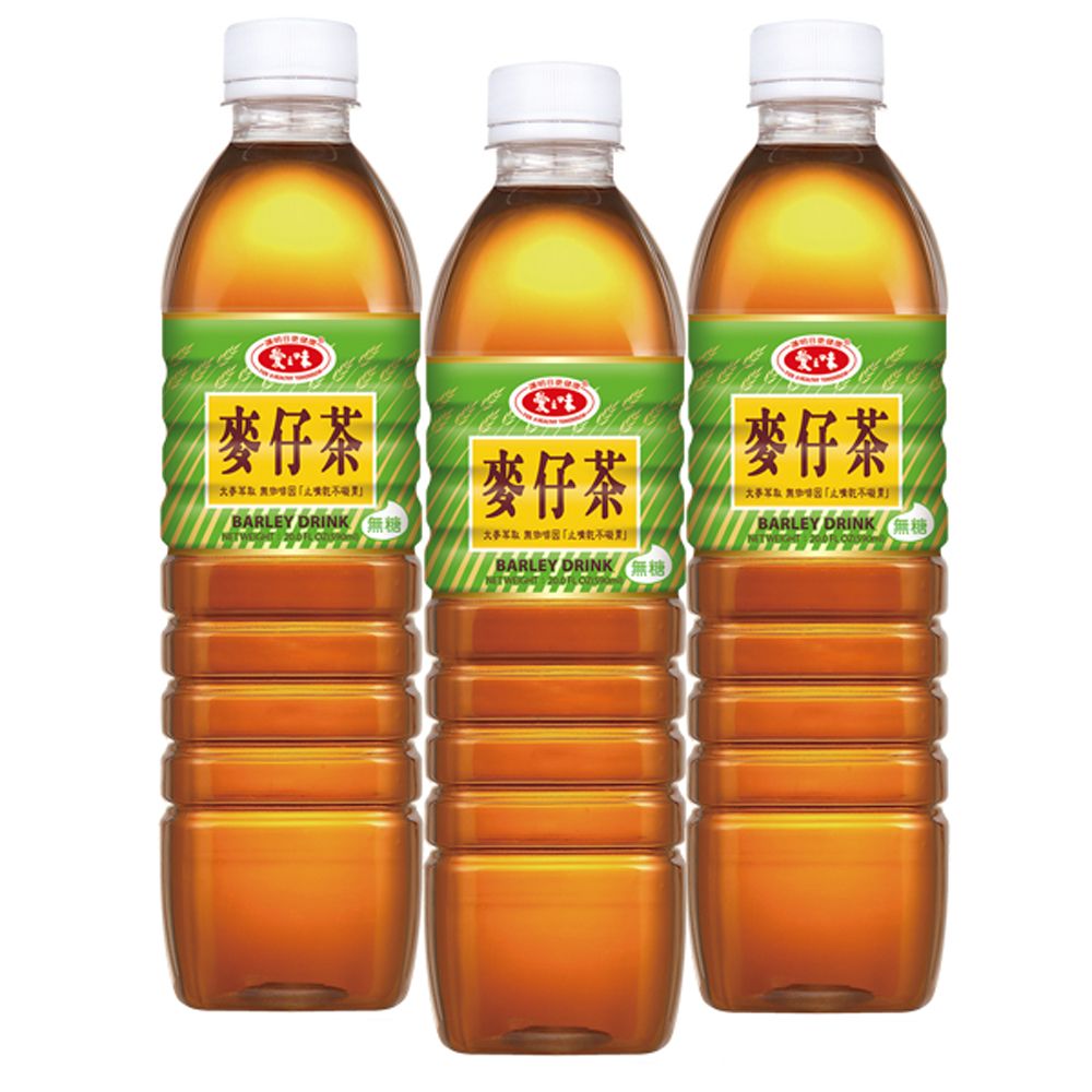 愛之味  麥仔茶590ml(無糖)(4入)