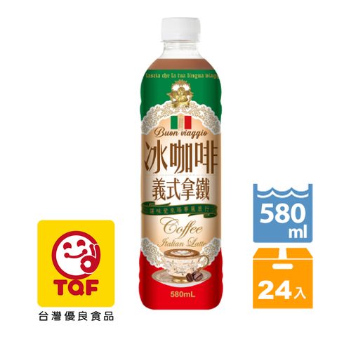 NuLife 生活 冰咖啡義式拿鐵580ml(24入/箱)