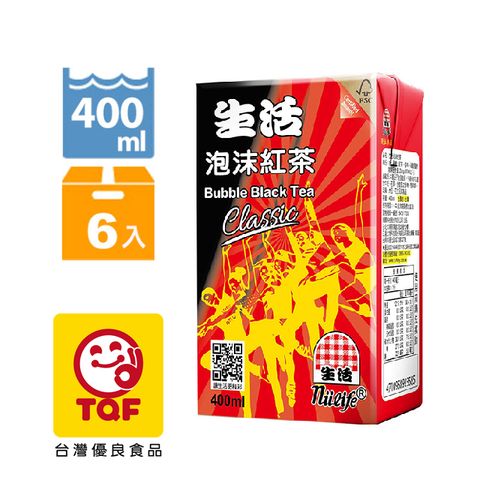 NuLife 生活 泡沫紅茶400ml(6入/組)