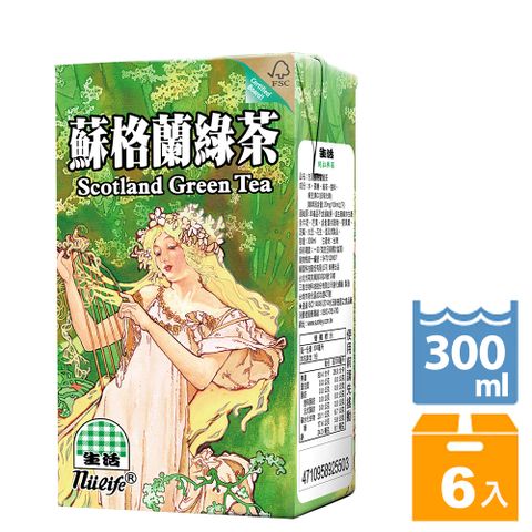 NuLife 生活 蘇格蘭綠茶(300mlx6入)