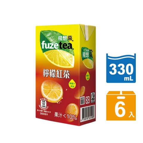 【fuze tea 飛想茶】檸檬紅茶鋁箔包300ml (6入/組)