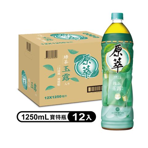 【原萃】綠茶玉露入り 寶特1.25L(12入/箱)