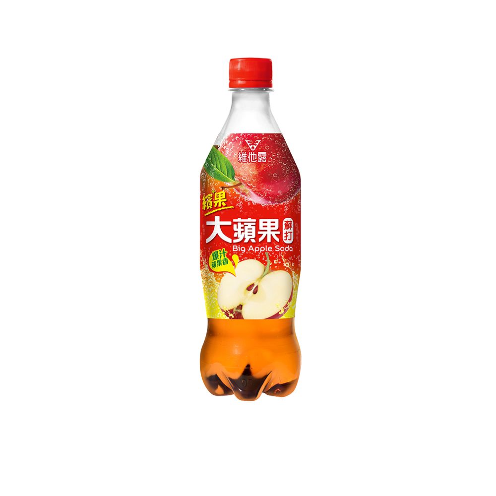 維他露  大蘋果蘇打 610ml(24入/箱)