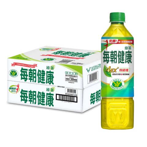 每朝健康 綠茶650ml(24入X2箱)