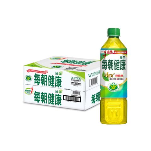 每朝健康 綠茶650ml(24入X2箱)