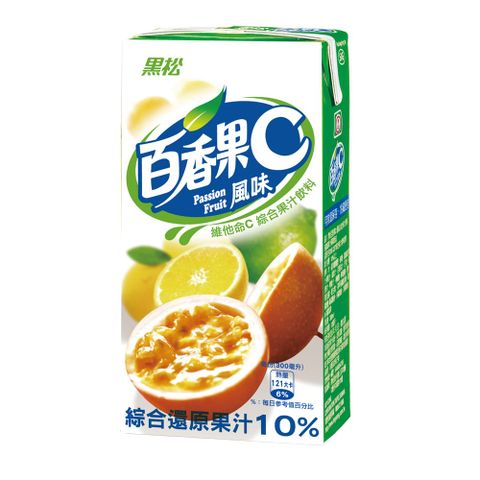黑松百香果C 綜合果汁飲料300ml (24入/箱)