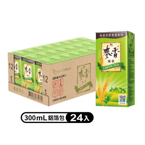 《統一》麥香綠茶300ml(24入)x3箱