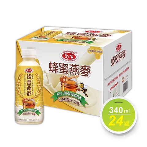 愛之味 2箱組-340毫升x12入蜂蜜燕麥