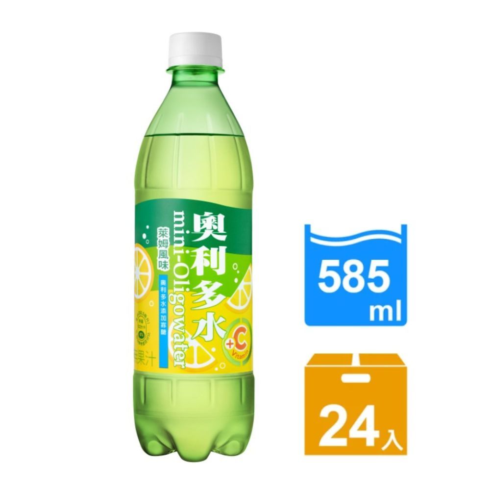 金車 【/伯朗】奧利多水碳酸飲料-萊姆風味585ml(24入/箱)