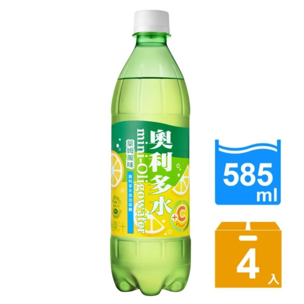 金車 伯朗奧利多水Fiber in纖維氣泡飲585mlx4入/組