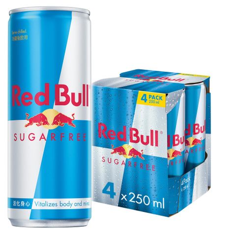 【Red Bull 紅牛】無糖能量飲料 250ml (4入/組)