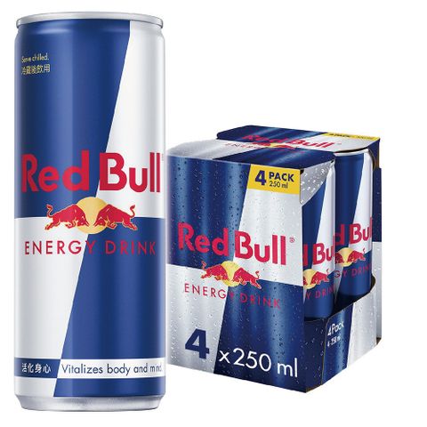 【Red Bull 紅牛】能量飲料 250ml (4入/組)
