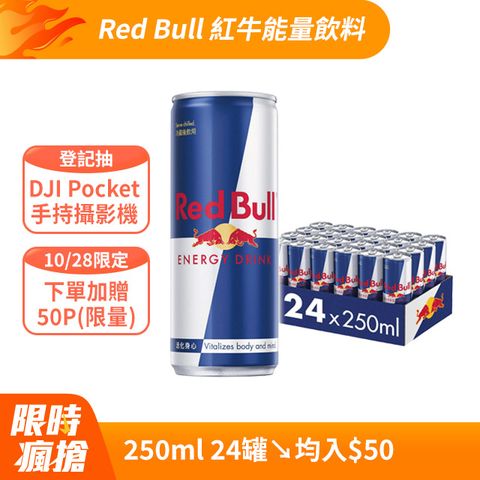 Red Bull 【 紅牛】能量飲料 250ml (24罐/箱)