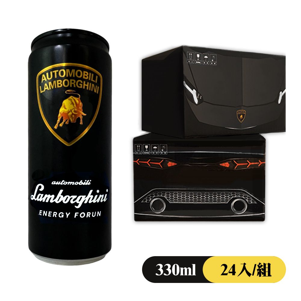  【Lamborghini藍寶堅尼】無可阻擋 能量風味飲料 330ml(24入/組)