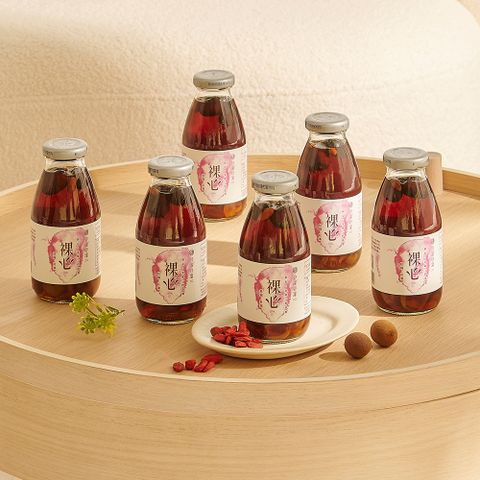 溫和滋補增強體力【谷溜谷溜】裸心(桂圓紅棗)295ml*6瓶(無禮盒)  伴手禮 養生飲 桂圓 紅棗