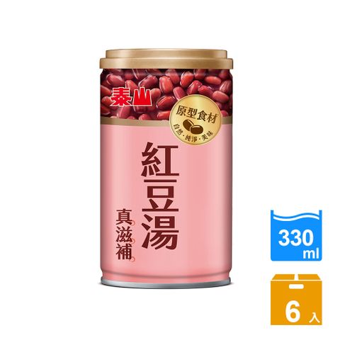 TAISUN 泰山 100%無添加紅豆湯(330mlx6入)