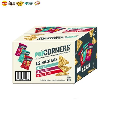 Lay's 樂事 POPCORNERS爆米花脆片組合箱336g/組 x3