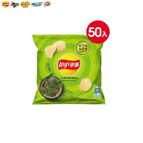 Lay's 樂事 Lays 洋芋片-九州岩燒海苔(12g/50包)